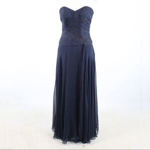 Assar navy blue ball gown dress 6